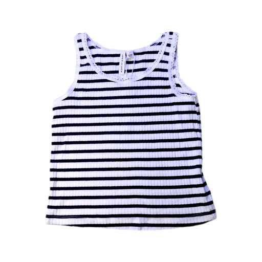 A White Sleeveless Tops from Janie & Jack in size 7Y for girl. (Front View)
