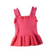 A Pink Sleeveless Tops from Janie & Jack in size 6T for girl. (Front View)