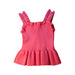 A Pink Sleeveless Tops from Janie & Jack in size 6T for girl. (Back View)