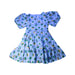 A Blue Short Sleeve Dresses from Janie & Jack in size 7Y for girl. (Front View)