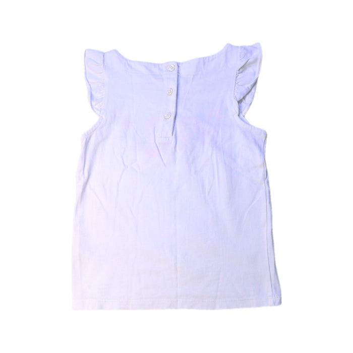 A White Sleeveless Tops from Janie & Jack in size 5T for girl. (Back View)