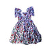 A Multicolour Sleeveless Dresses from Janie & Jack in size 6T for girl. (Back View)
