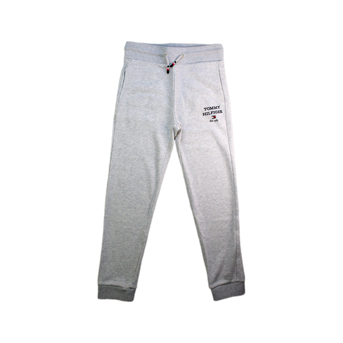 A Grey Sweatpants from Tommy Hilfiger in size 7Y for boy. (Front View)
