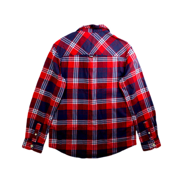 A Red Long Sleeve Shirts from Tommy Hilfiger in size 8Y for boy. (Back View)