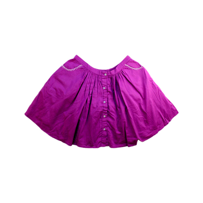 A Purple Mid Skirts from Velveteen in size 8Y for girl. (Front View)