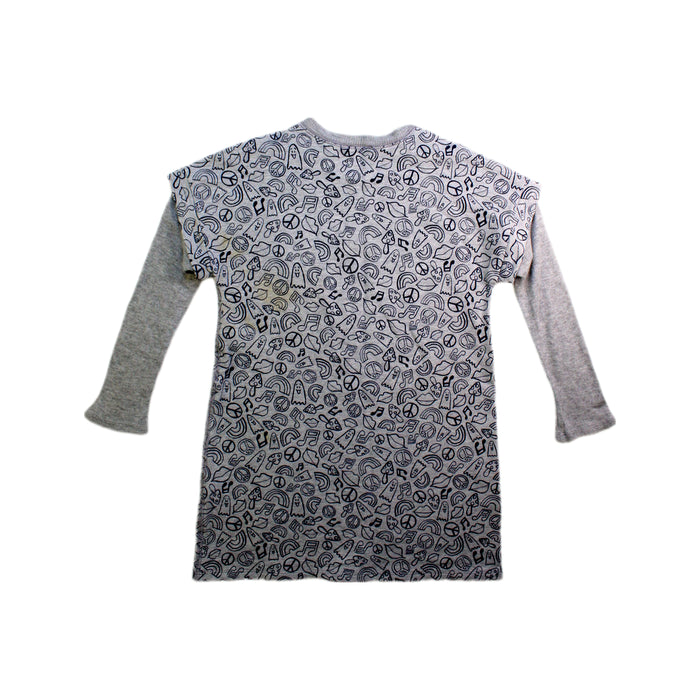 A Grey Long Sleeve Dresses from Paul Smith in size 5T for girl. (Back View)