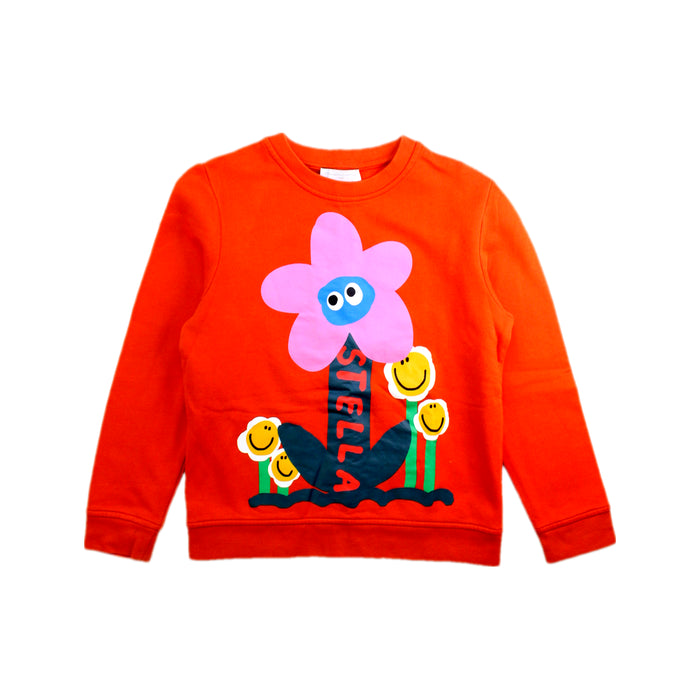 A Orange Crewneck Sweatshirts from Stella McCartney in size 8Y for girl. (Front View)