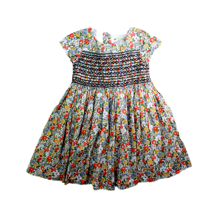 A Multicolour Short Sleeve Dresses from Bonpoint in size 6T for girl. (Front View)