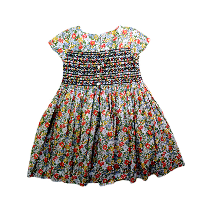 A Multicolour Short Sleeve Dresses from Bonpoint in size 6T for girl. (Back View)