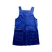 A Blue Overall Dresses from Bonpoint in size 6T for girl. (Back View)