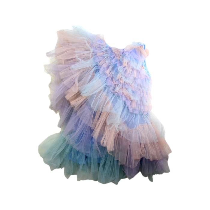 A Multicolour Sleeveless Dresses from RaspberryPlum in size 5T for girl. (Back View)