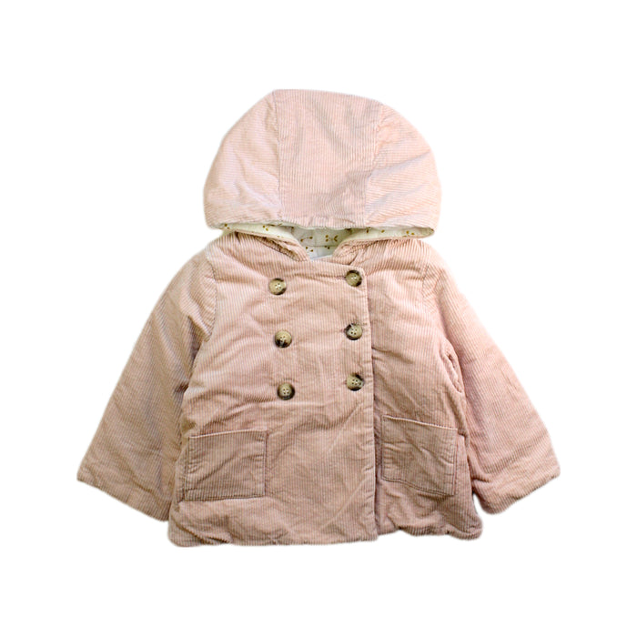 A Peach Puffer/Quilted Coats & Outerwear from Bonpoint in size 2T for girl. (Front View)