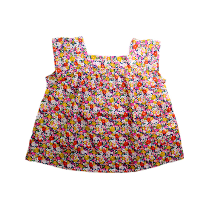 A Multicolour Sleeveless Tops from Bonton in size 4T for girl. (Front View)