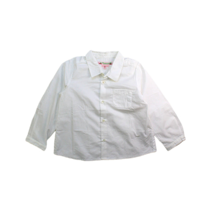 A White Long Sleeve Shirts from Bonpoint in size 3T for boy. (Front View)