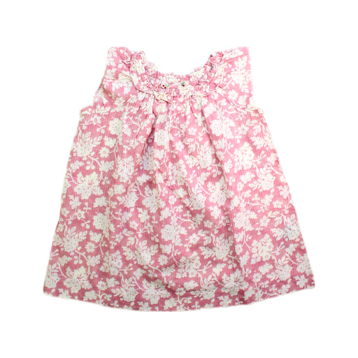 A Pink Sleeveless Dresses from Bonpoint in size 6-12M for girl. (Front View)