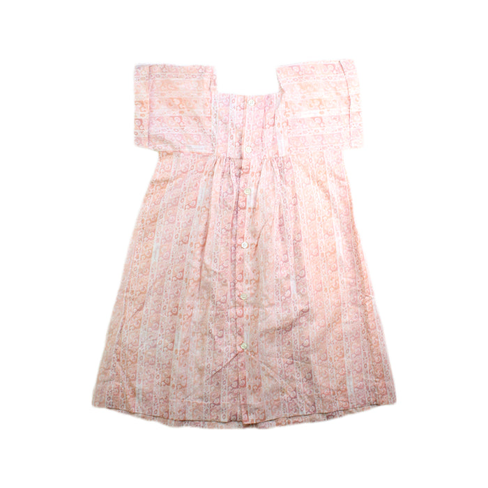 A Peach Short Sleeve Dresses from Bonpoint in size 3T for girl. (Back View)