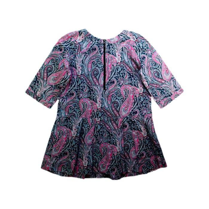 A Pink Long Sleeve Dresses from Bonpoint in size 6T for girl. (Back View)