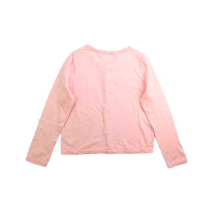 A Pink Cardigans from Bonpoint in size 4T for girl. (Back View)