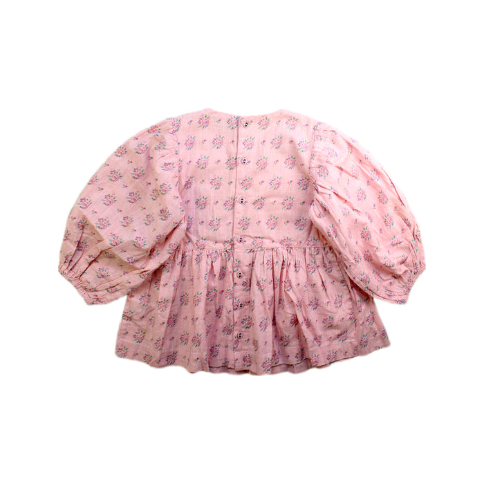 A Pink Long Sleeve Tops from Bonjour in size 6T for girl. (Back View)