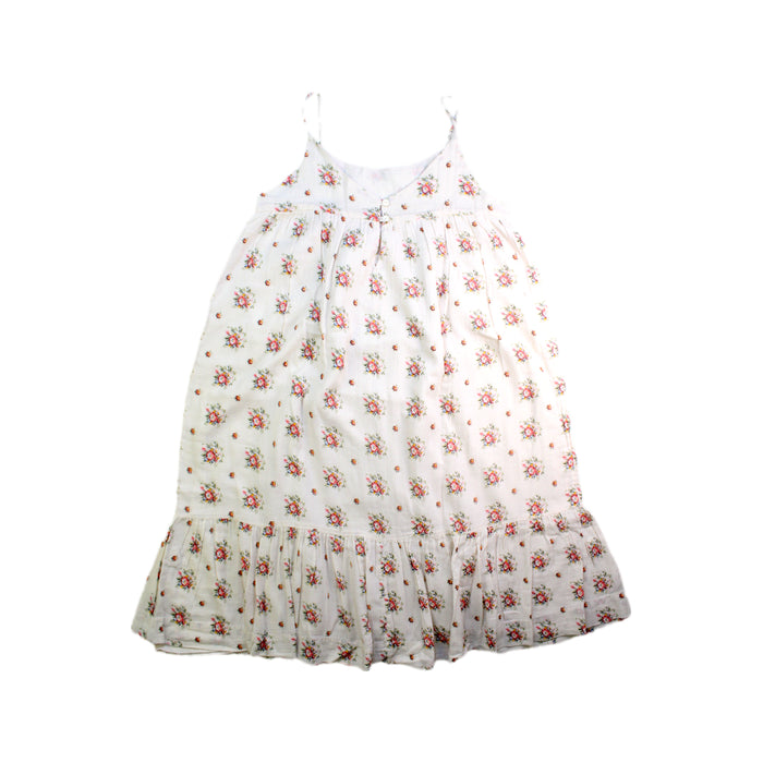 A White Sleeveless Dresses from Bonpoint in size 8Y for girl. (Back View)