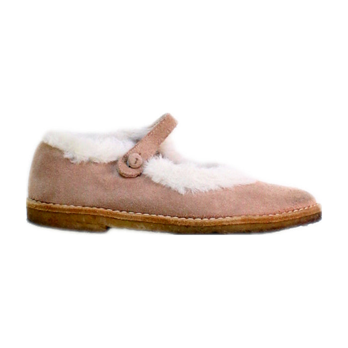 A Beige Flats from Bonpoint in size 5T for girl. (Front View)