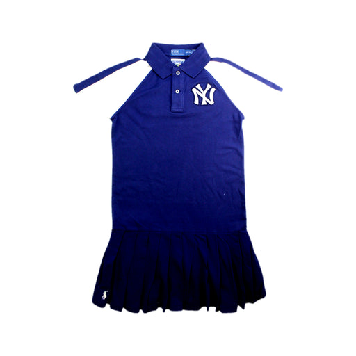 A Navy Sleeveless Dresses from Ralph Lauren in size 8Y for boy. (Front View)
