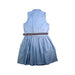 A Blue Sleeveless Dresses from Polo Ralph Lauren in size 12Y for girl. (Back View)