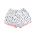 A White Shorts from Petit Bateau in size 4T for girl. (Front View)