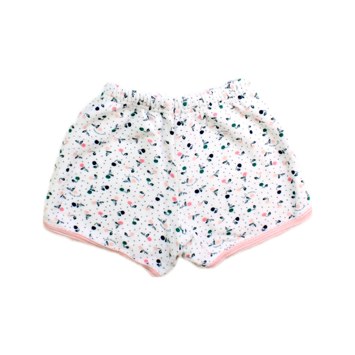 A White Shorts from Petit Bateau in size 4T for girl. (Back View)