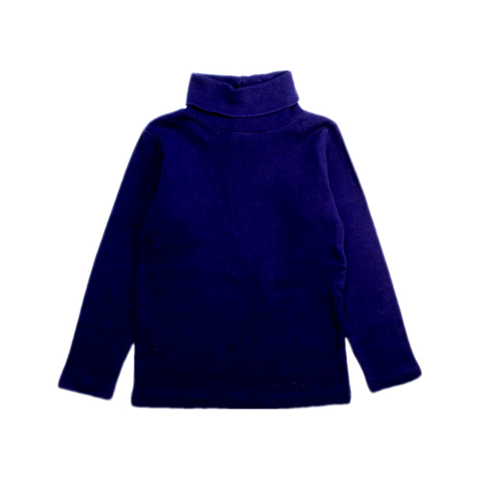 A Navy Long Sleeve Tops from Bonpoint in size 3T for girl. (Front View)