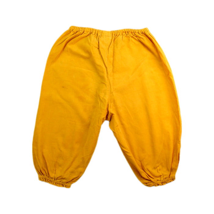 A Yellow Casual Pants from Bonton in size 2T for neutral. (Back View)