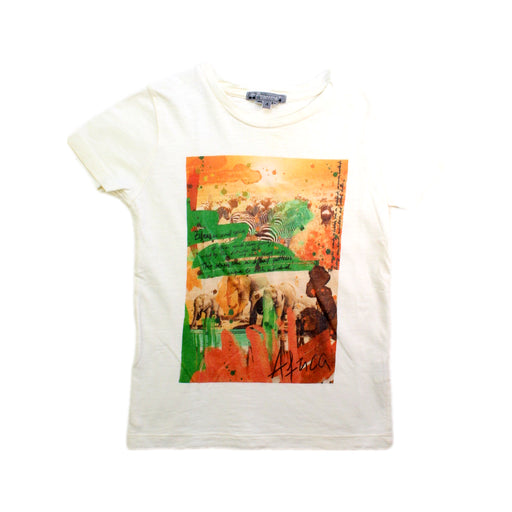 A White Short Sleeve T Shirts from Bonpoint in size 4T for neutral. (Front View)