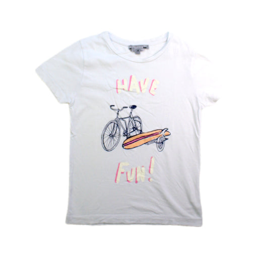 A White Short Sleeve T Shirts from Bonpoint in size 4T for neutral. (Front View)