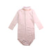 A Pink Long Sleeve Bodysuits from Bonpoint in size 3T for girl. (Front View)