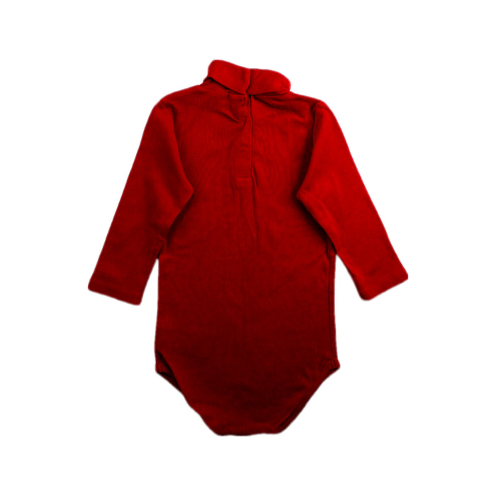 A Red Long Sleeve Bodysuits from Bonpoint in size 2T for neutral. (Back View)