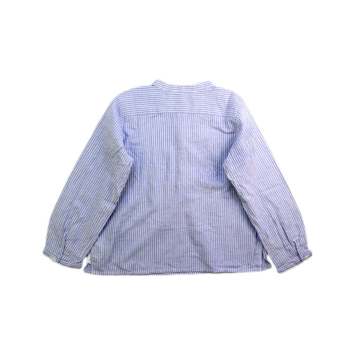 A Blue Long Sleeve Shirts from Bonpoint in size 3T for boy. (Back View)