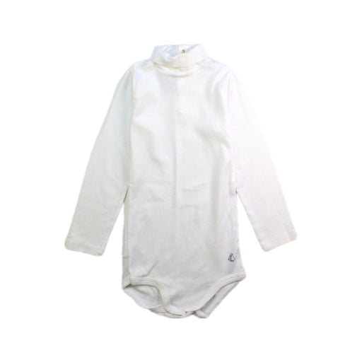 A White Long Sleeve Bodysuits from Petit Bateau in size 18-24M for neutral. (Front View)