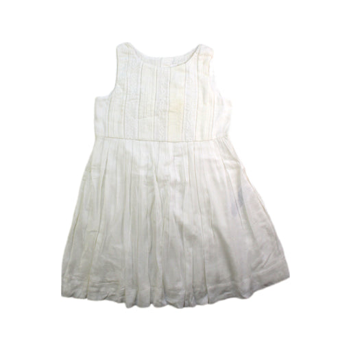 A White Sleeveless Dresses from Bonpoint in size 3T for girl. (Front View)