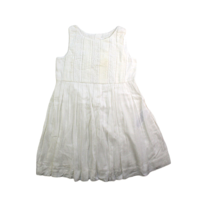 A White Sleeveless Dresses from Bonpoint in size 3T for girl. (Front View)