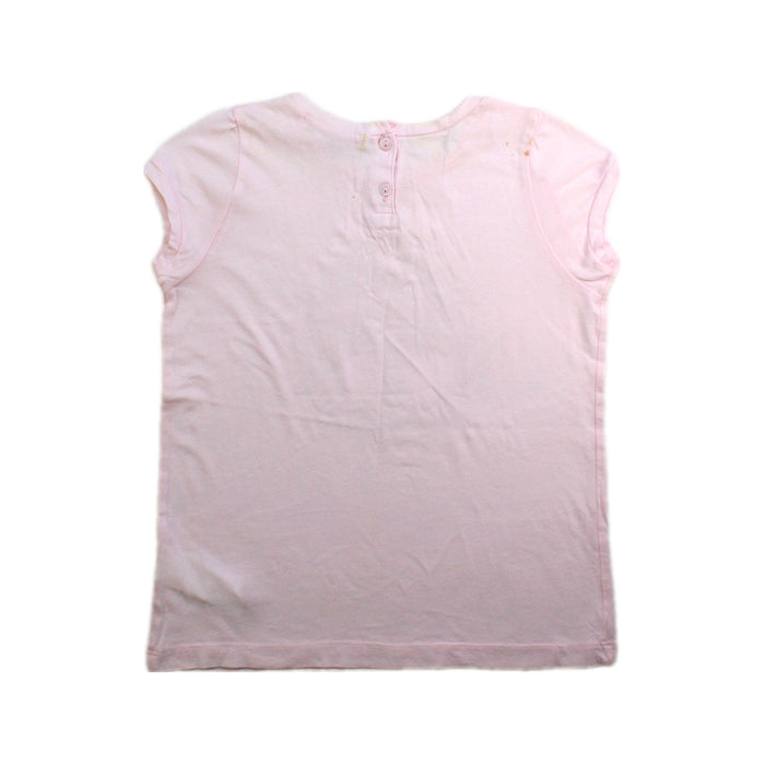 A Pink Short Sleeve Tops from Bonpoint in size 3T for girl. (Back View)