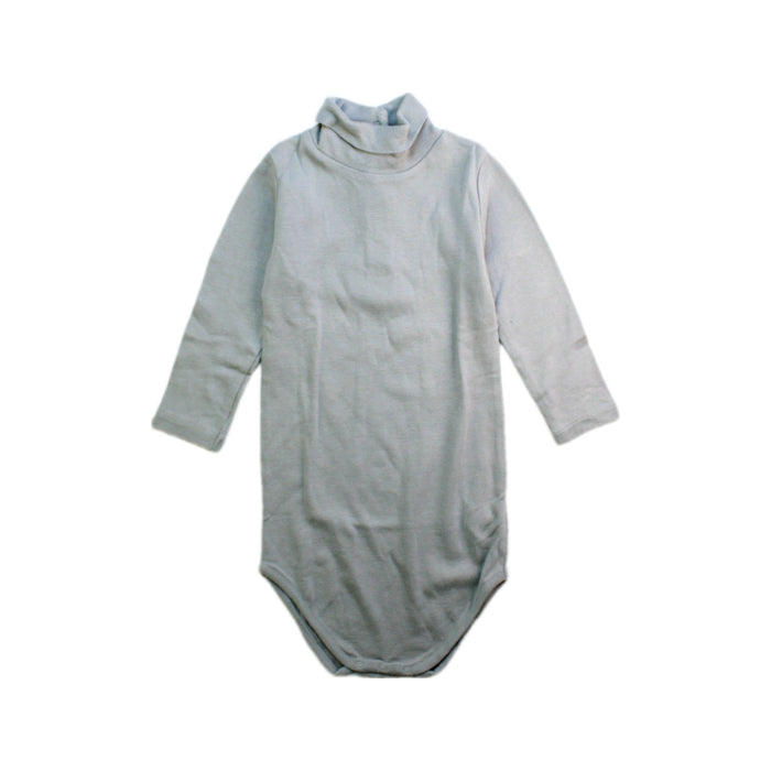 A Grey Long Sleeve Bodysuits from Bonpoint in size 3T for neutral. (Front View)