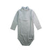 A Grey Long Sleeve Bodysuits from Bonpoint in size 3T for neutral. (Front View)