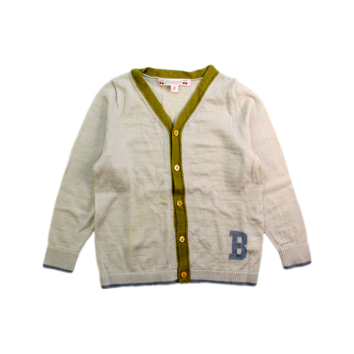 A White Cardigans from Bonpoint in size 2T for boy. (Front View)