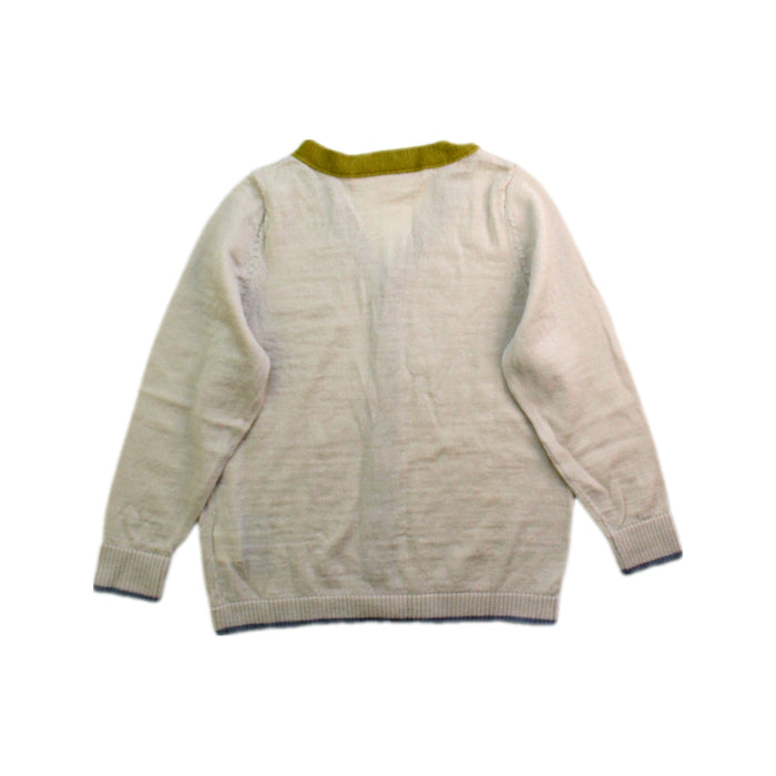 A White Cardigans from Bonpoint in size 2T for boy. (Back View)