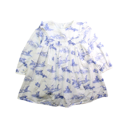 A Blue Long Sleeve Dresses from Chloe in size 3T for girl. (Front View)