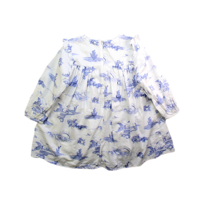 A Blue Long Sleeve Dresses from Chloe in size 3T for girl. (Back View)