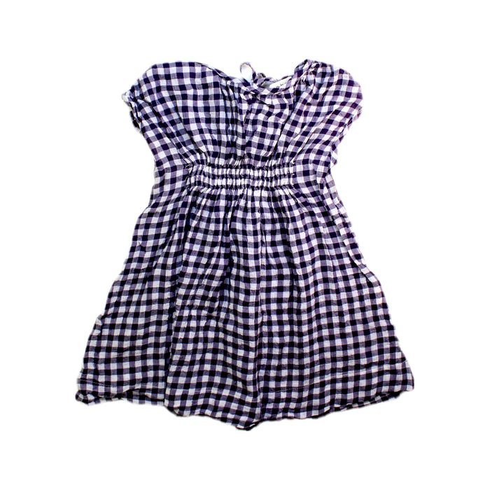A Blue Short Sleeve Dresses from Mabo in size 4T for girl. (Front View)