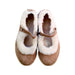 A Beige Flats from Bonpoint in size 5T for girl. (Back View)