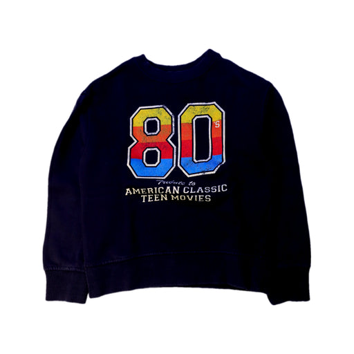 A Navy Crewneck Sweatshirts from Hundred Pieces in size 6T for boy. (Front View)