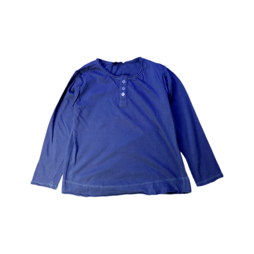 A Blue Long Sleeve T Shirts from Velveteen in size 4T for girl. (Front View)
